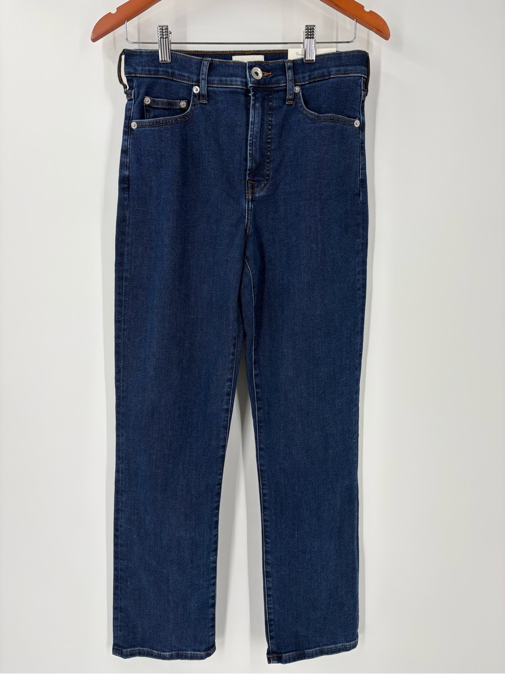 Everlane The High Key Stovepipe Jean High Rise Slim Leg Dark Wash NWT Size 26R
